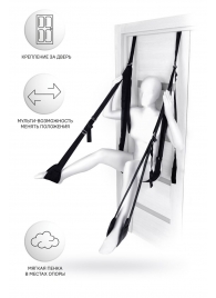 Черные секс-качели на дверь Anonymo №0505 - ToyFa - купить с доставкой в Мытищах