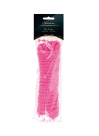 Розовая веревка для связывания Sweet Caress Rope - 10 метров - Sweet Caress - купить с доставкой в Мытищах