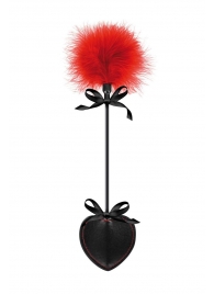 Стек с пуховкой Sweet Caress Feather Whip - 44 см. - Sweet Caress - купить с доставкой в Мытищах