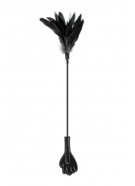 Двусторонний стек-щекоталка Sweet Caress Feather Whip - 58 см. - Sweet Caress - купить с доставкой в Мытищах