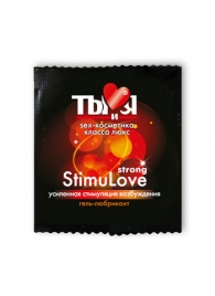 Разогревающий гель-лубрикант Stimulove Strong в одноразовой упаковке - 4 гр. - Биоритм - купить с доставкой в Мытищах