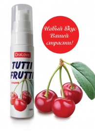 Гель-смазка Tutti-frutti с вишнёвым вкусом - 30 гр. - Биоритм - купить с доставкой в Мытищах