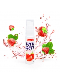 Гель-смазка Tutti-frutti с земляничным вкусом - 30 гр. - Биоритм - купить с доставкой в Мытищах