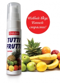 Гель-смазка Tutti-frutti со вкусом тропических фруктов - 30 гр. - Биоритм - купить с доставкой в Мытищах