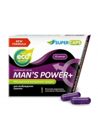 Возбуждающее средство для мужчин Mans Power plus - 10 капсул (0,35 гр.) +1 в подарок - SuperCaps - купить с доставкой в Мытищах