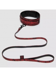 Стильный ошейник с поводком Reversible Faux Leather Collar and Lead - Fifty Shades of Grey - купить с доставкой в Мытищах