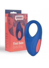 Синее эрекционное кольцо RRRING First Date Cock Ring - FeelzToys - в Мытищах купить с доставкой