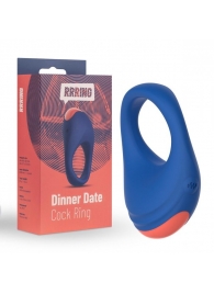 Синее эрекционное кольцо RRRING Dinner Date Cock Ring - FeelzToys - в Мытищах купить с доставкой