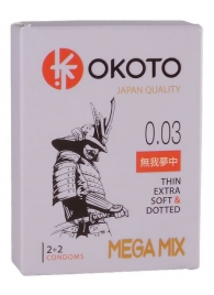 Набор из 4 презервативов OKOTO MegaMIX - Sitabella - купить с доставкой в Мытищах
