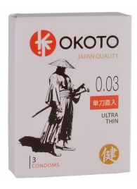 Ультратонкие презервативы OKOTO Ultra Thin - 3 шт. - Sitabella - купить с доставкой в Мытищах