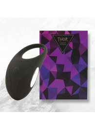 Черное эрекционное виброкольцо Thor Cockring - FeelzToys - в Мытищах купить с доставкой