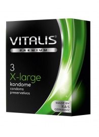 Презервативы увеличенного размера VITALIS PREMIUM x-large - 3 шт. - Vitalis - купить с доставкой в Мытищах