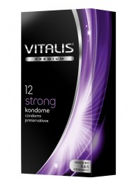 Презервативы с утолщённой стенкой VITALIS PREMIUM strong - 12 шт. - Vitalis - купить с доставкой в Мытищах