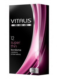Ультратонкие презервативы VITALIS PREMIUM super thin - 12 шт. - Vitalis - купить с доставкой в Мытищах