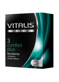 Контурные презервативы VITALIS PREMIUM comfort plus - 3 шт. - Vitalis - купить с доставкой в Мытищах