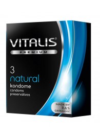 Классические презервативы VITALIS PREMIUM natural - 3 шт. - Vitalis - купить с доставкой в Мытищах