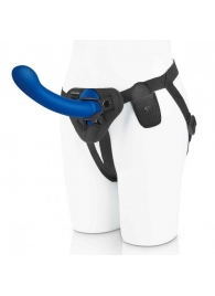 Синяя насадка Remote Control P-Spot G-Spot с черными трусиками - 20 см. - Pegasus - купить с доставкой в Мытищах