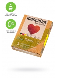 Экологически чистые презервативы Masculan Organic - 3 шт. - Masculan - купить с доставкой в Мытищах