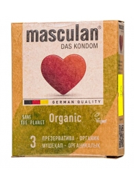 Экологически чистые презервативы Masculan Organic - 3 шт. - Masculan - купить с доставкой в Мытищах