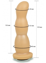 Телесная рельефная насадка Harness - 15,9 см. - LOVETOY (А-Полимер) - купить с доставкой в Мытищах