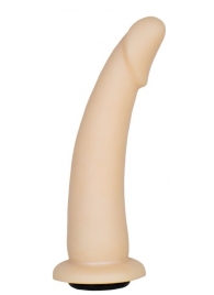 Телесная гладкая насадка-фаллоимитатор Harness - 17 см. - LOVETOY (А-Полимер) - купить с доставкой в Мытищах