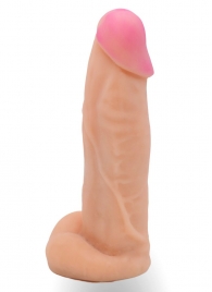 Телесная насадка на Harness с коннектором в ламинате - 20 см. - LOVETOY (А-Полимер) - купить с доставкой в Мытищах