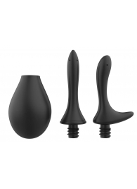 Черный анальный душ Nexus Anal Douche Set с 2 сменными насадками - Nexus Range - купить с доставкой в Мытищах