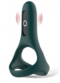 Изумрудное виброкольцо Magic Motion Rise с подхватом мошонки - Magic Motion - в Мытищах купить с доставкой