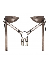 Бронзовый пояс для насадок Desirous Harness - Strap-on-me - купить с доставкой в Мытищах