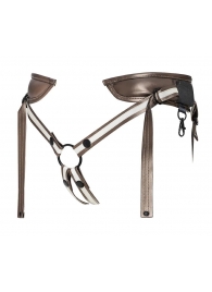 Бронзовый пояс для насадок Desirous Harness - Strap-on-me - купить с доставкой в Мытищах