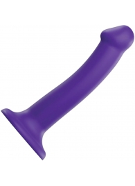 Фиолетовый фаллоимитатор-насадка Strap-On-Me Dildo Dual Density size M - 18 см. - Strap-on-me - купить с доставкой в Мытищах