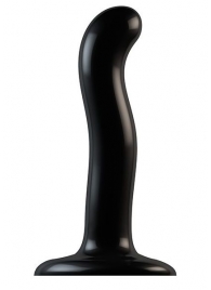 Черный фаллоимитатор-насадка Strap-On-Me P G spot Dildo size S - 16,4 см. - Strap-on-me - купить с доставкой в Мытищах