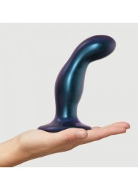 Темно-синяя насадка Strap-On-Me Dildo Plug Snaky size M - Strap-on-me - купить с доставкой в Мытищах