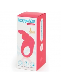 Розовое эрекционное виброкольцо Happy Rabbit Rechargeable Rabbit Cock Ring - Happy Rabbit - в Мытищах купить с доставкой