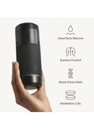 Черный мастурбатор с контролем всасывания Arcwave Pow Stroker - Arcwave - в Мытищах купить с доставкой