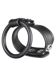 Двойное кольцо выносливости на пенис DUAL STAMINA RING - BlueLine - в Мытищах купить с доставкой