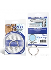 Стальное эрекционное кольцо STEEL COCK RING - 3.5 см. - BlueLine - в Мытищах купить с доставкой