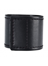 Хомут-утяжка для мошонки из искусственной кожи на липучке VELCRO BALL STRETCHER- 4 см. - BlueLine - в Мытищах купить с доставкой