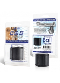 Хомут-утяжка для мошонки из искусственной кожи на липучке VELCRO BALL STRETCHER- 4 см. - BlueLine - в Мытищах купить с доставкой