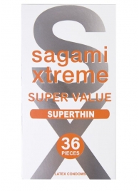 Ультратонкие презервативы Sagami Xtreme Superthin - 36 шт. - Sagami - купить с доставкой в Мытищах
