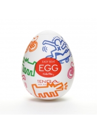 Мастурбатор-яйцо Keith Haring EGG STREET - Tenga - в Мытищах купить с доставкой