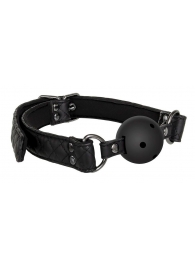 Черный кляп-шарик BALL GAG DIAMOND - Dream Toys - купить с доставкой в Мытищах