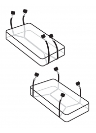 Фиксаторы для кровати WRAPAROUND MATTRESS RESTRAIN - Pipedream - купить с доставкой в Мытищах