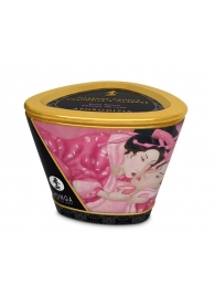 Массажная свеча Rose Petals с ароматом розы - 170 мл. - Shunga - купить с доставкой в Мытищах