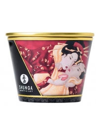 Массажная  свеча Sparkling Strawberry Wine с ароматом клубничного вина - 170 мл. - Shunga - купить с доставкой в Мытищах