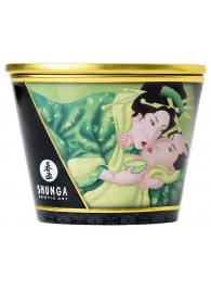 Массажная свеча Exotic Green Tea с ароматом зелёного чая - 170 мл. - Shunga - купить с доставкой в Мытищах