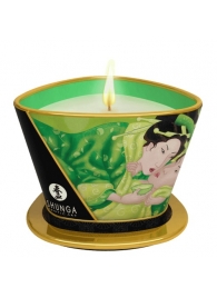 Массажная свеча Exotic Green Tea с ароматом зелёного чая - 170 мл. - Shunga - купить с доставкой в Мытищах