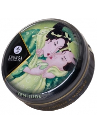 Массажная свеча Exotic Green Tea с ароматом зелёного чая - 30 мл. - Shunga - купить с доставкой в Мытищах