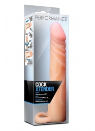 Телесная насадка на пенис Cock Xtender - 17,7 см. - Blush Novelties - в Мытищах купить с доставкой