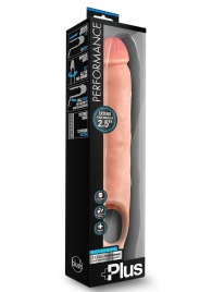 Телесная насадка-удлинитель 11.5 Inch Silicone Cock Sheath Penis Extender - 29,2 см. - Blush Novelties - в Мытищах купить с доставкой